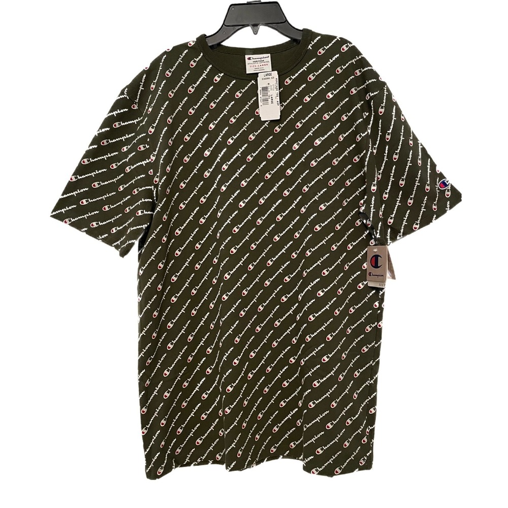 Champion Heritage‎ Athletic Apparel Overall Graphic T-shirt Mens Large Green Tee